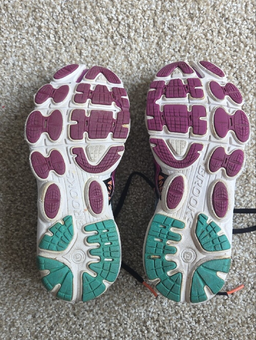 Brooks Women's Purple Teal Pink Running Sneakers - Picture 7 of 10
